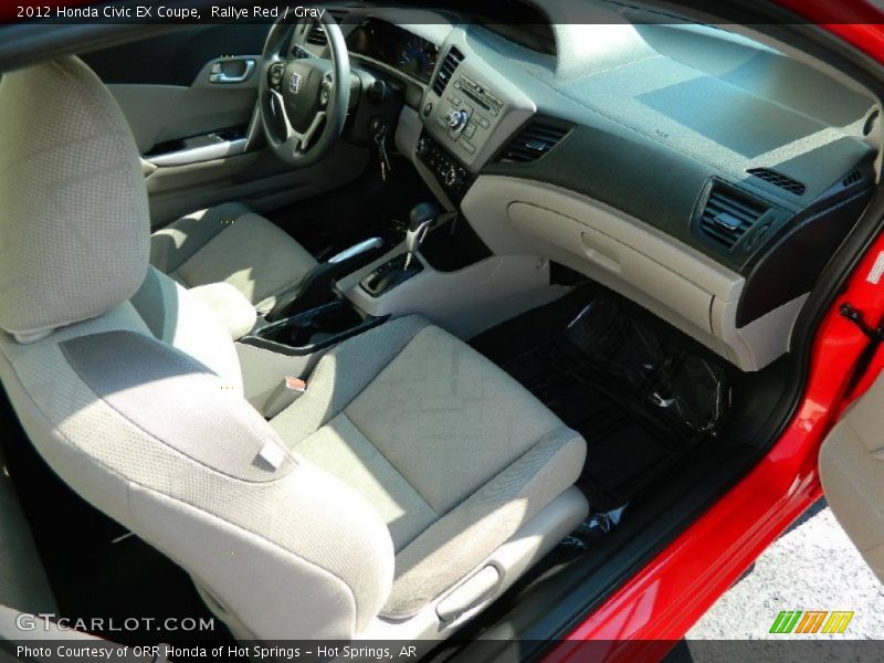 Rallye Red / Gray 2012 Honda Civic EX Coupe