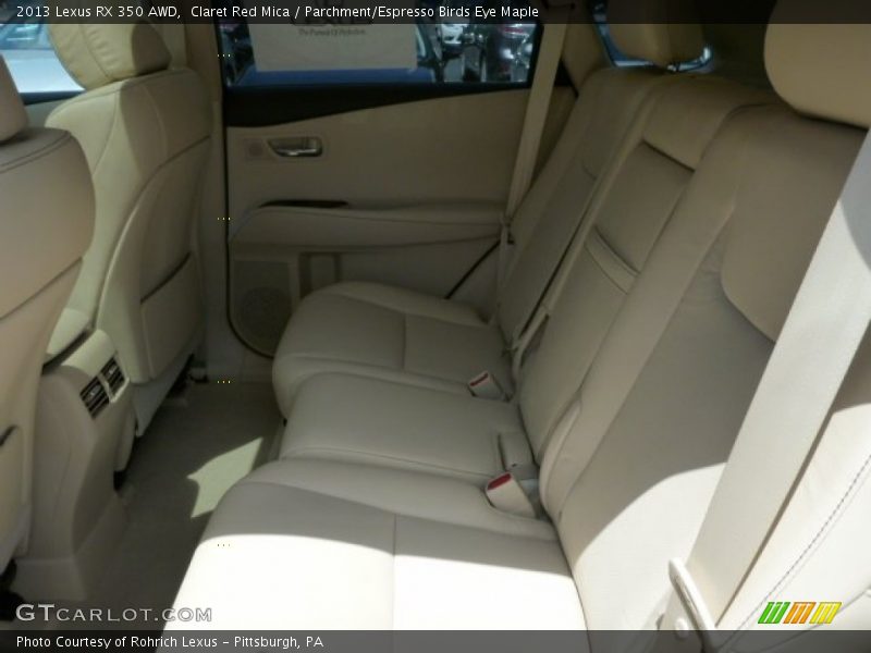 Claret Red Mica / Parchment/Espresso Birds Eye Maple 2013 Lexus RX 350 AWD