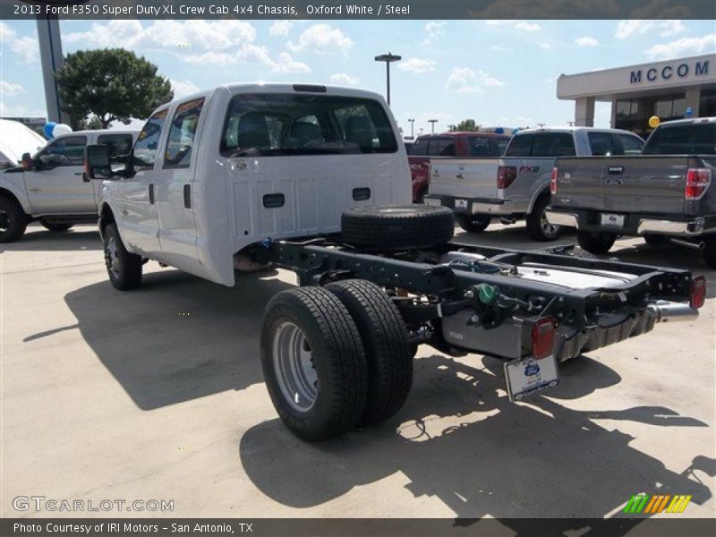 Oxford White / Steel 2013 Ford F350 Super Duty XL Crew Cab 4x4 Chassis