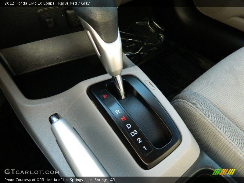 Rallye Red / Gray 2012 Honda Civic EX Coupe
