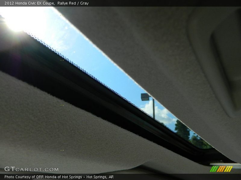 Rallye Red / Gray 2012 Honda Civic EX Coupe