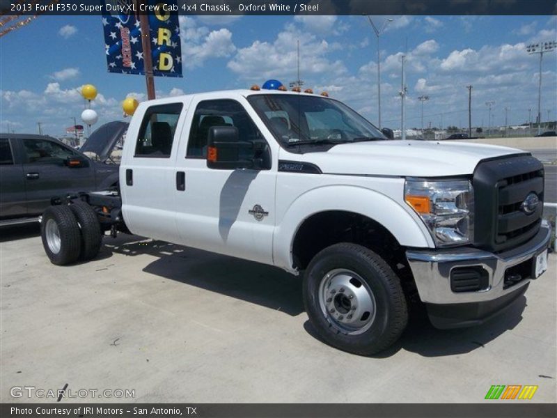 Oxford White / Steel 2013 Ford F350 Super Duty XL Crew Cab 4x4 Chassis