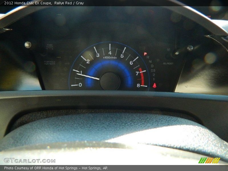 Rallye Red / Gray 2012 Honda Civic EX Coupe
