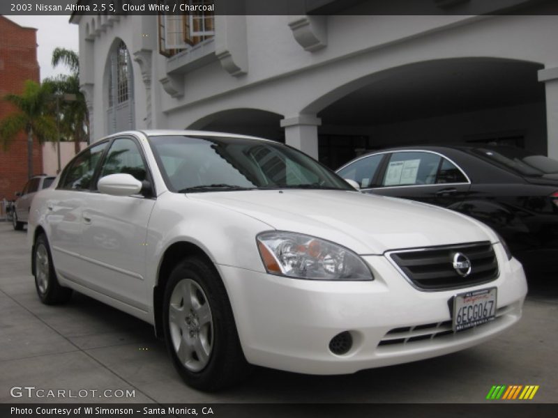 Cloud White / Charcoal 2003 Nissan Altima 2.5 S
