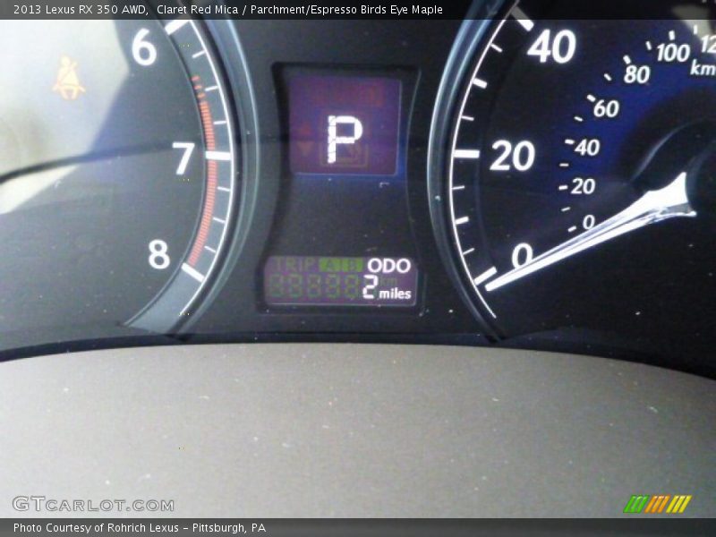Claret Red Mica / Parchment/Espresso Birds Eye Maple 2013 Lexus RX 350 AWD
