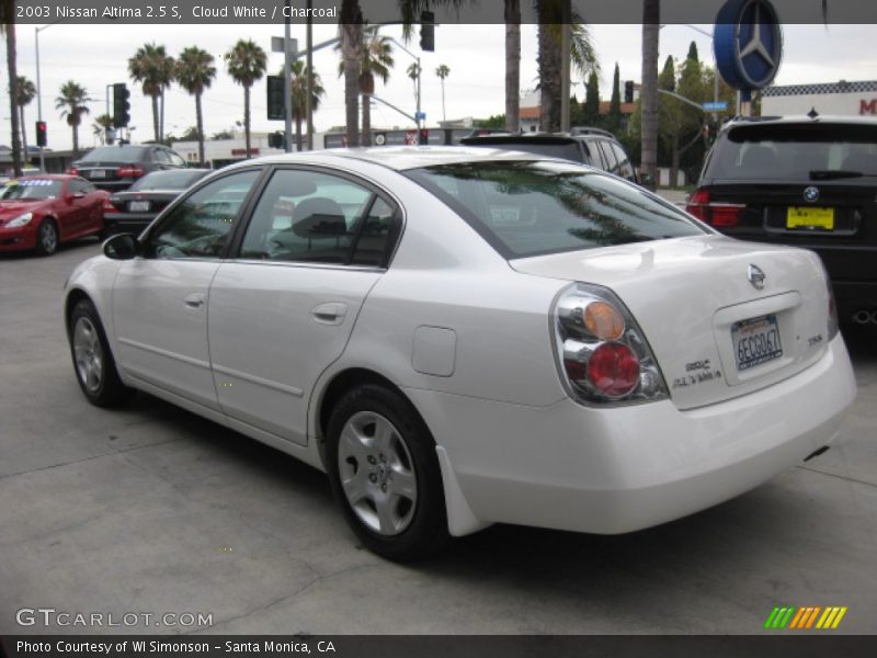 Cloud White / Charcoal 2003 Nissan Altima 2.5 S