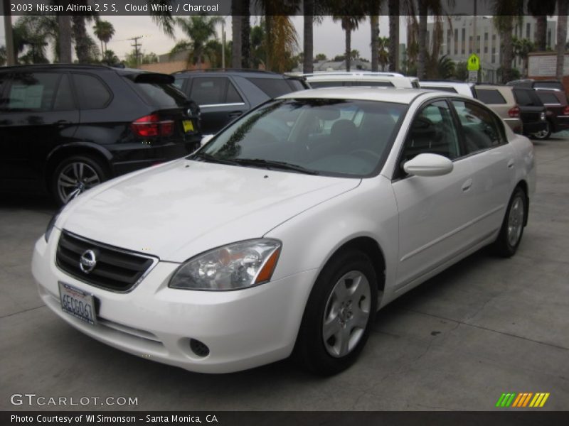 Cloud White / Charcoal 2003 Nissan Altima 2.5 S