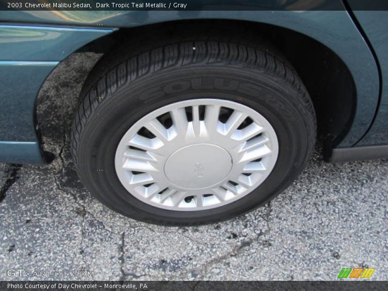 Dark Tropic Teal Metallic / Gray 2003 Chevrolet Malibu Sedan