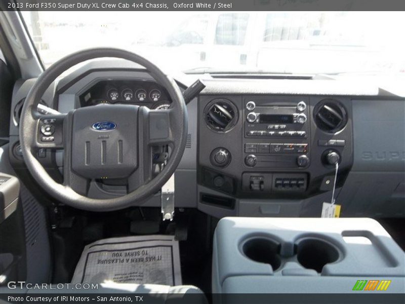 Oxford White / Steel 2013 Ford F350 Super Duty XL Crew Cab 4x4 Chassis