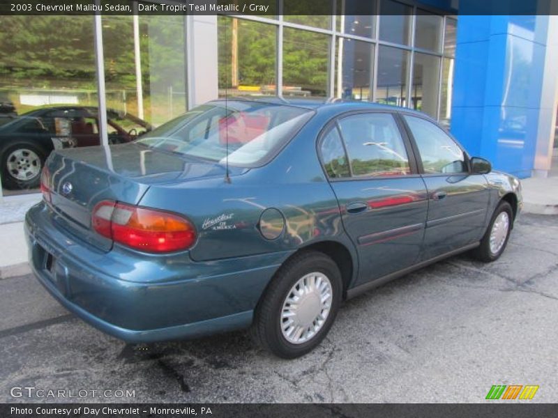 Dark Tropic Teal Metallic / Gray 2003 Chevrolet Malibu Sedan