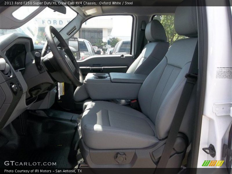 Oxford White / Steel 2013 Ford F350 Super Duty XL Crew Cab 4x4 Chassis