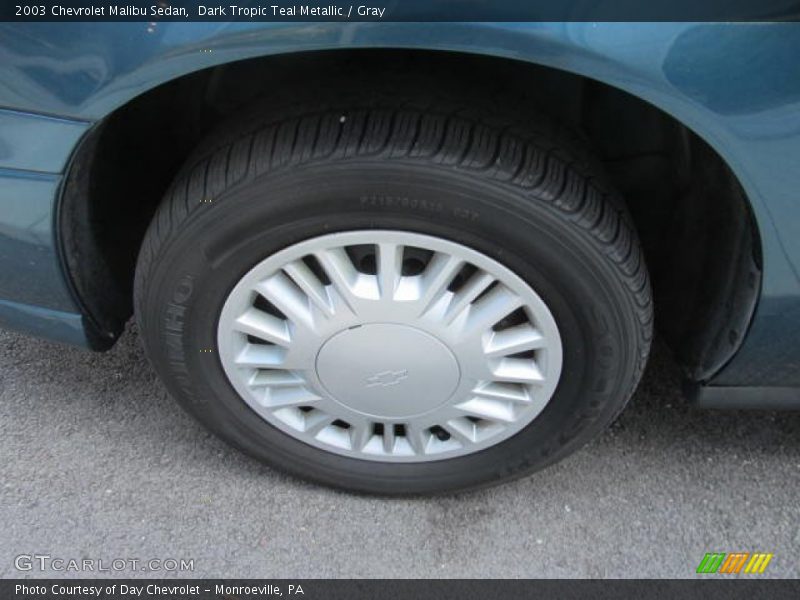 Dark Tropic Teal Metallic / Gray 2003 Chevrolet Malibu Sedan