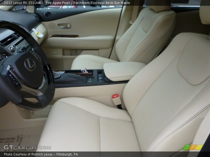 Fire Agate Pearl / Parchment/Espresso Birds Eye Maple 2013 Lexus RX 350 AWD
