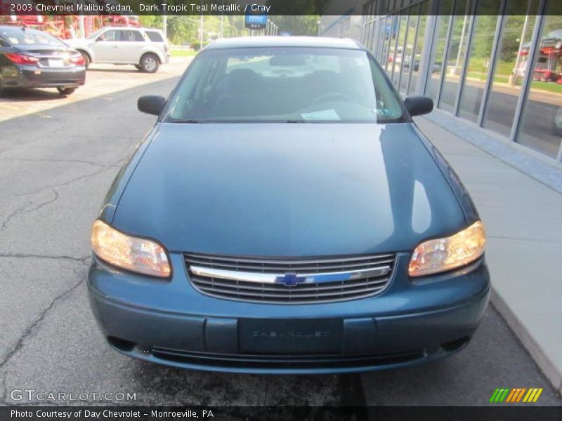 Dark Tropic Teal Metallic / Gray 2003 Chevrolet Malibu Sedan