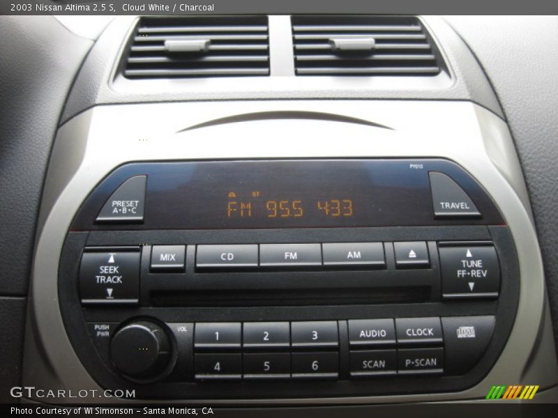 Cloud White / Charcoal 2003 Nissan Altima 2.5 S