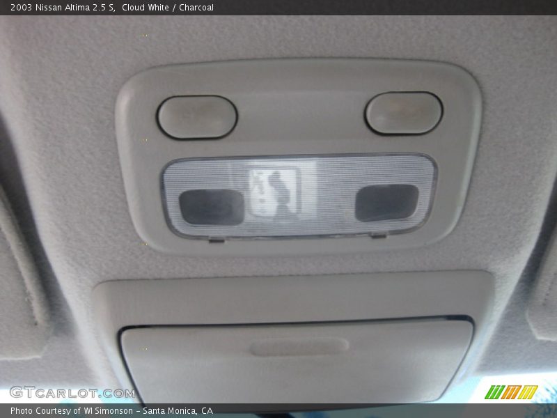 Cloud White / Charcoal 2003 Nissan Altima 2.5 S