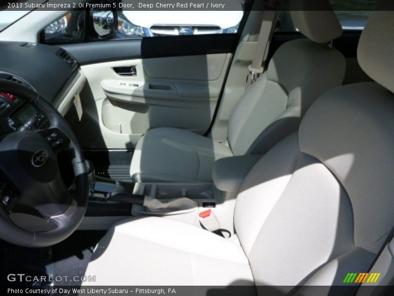 Deep Cherry Red Pearl / Ivory 2013 Subaru Impreza 2.0i Premium 5 Door