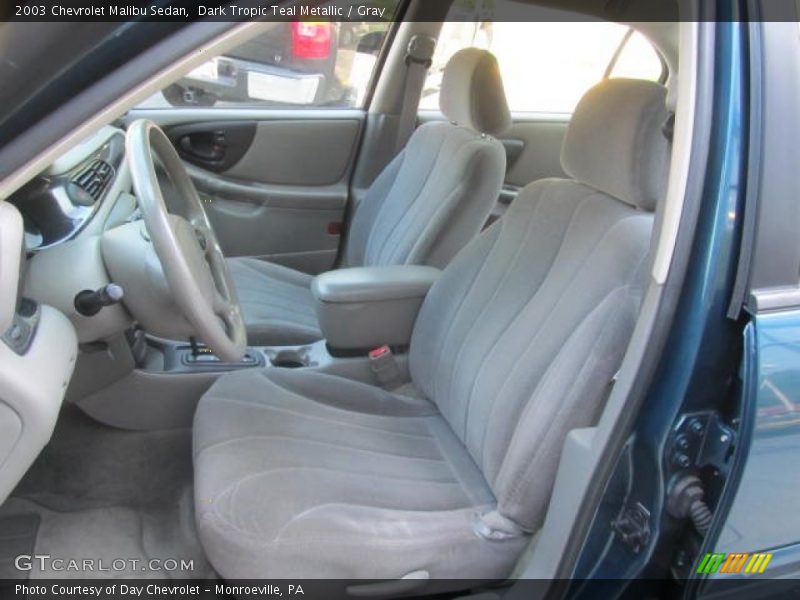 Dark Tropic Teal Metallic / Gray 2003 Chevrolet Malibu Sedan