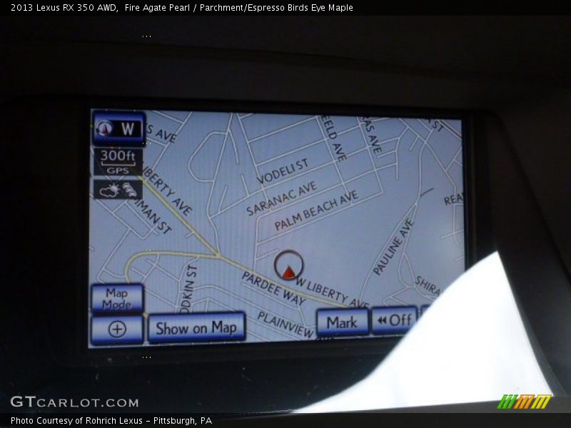 Fire Agate Pearl / Parchment/Espresso Birds Eye Maple 2013 Lexus RX 350 AWD