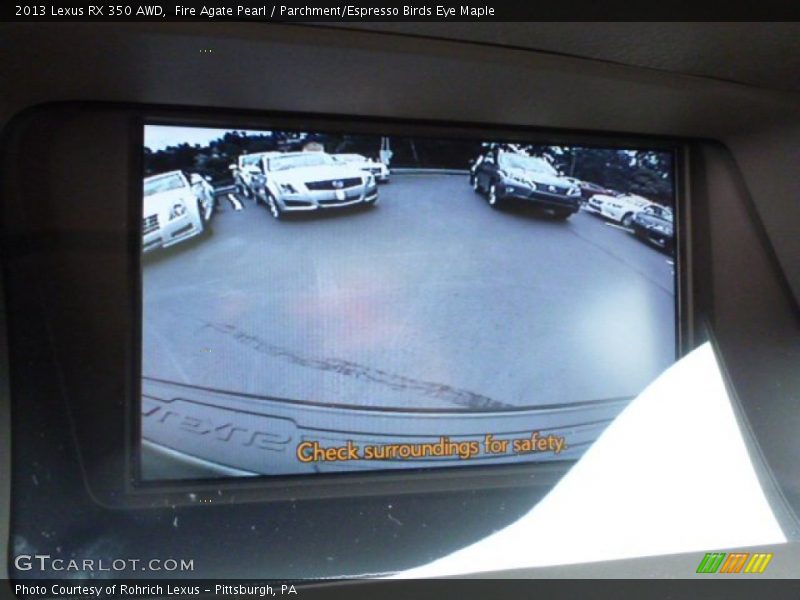 Fire Agate Pearl / Parchment/Espresso Birds Eye Maple 2013 Lexus RX 350 AWD