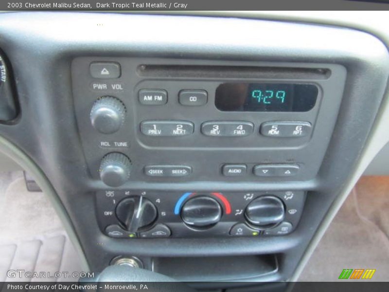 Dark Tropic Teal Metallic / Gray 2003 Chevrolet Malibu Sedan