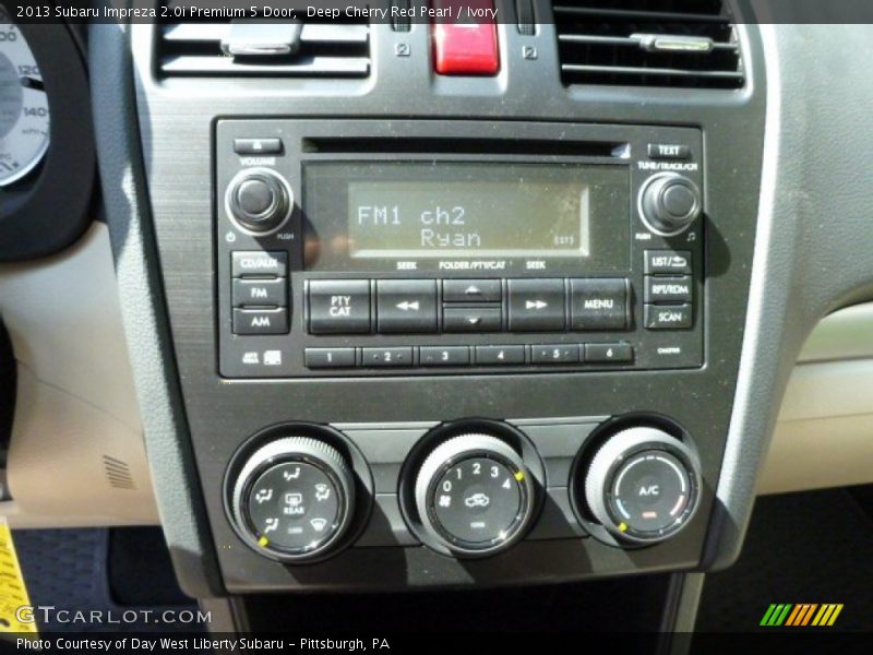 Deep Cherry Red Pearl / Ivory 2013 Subaru Impreza 2.0i Premium 5 Door