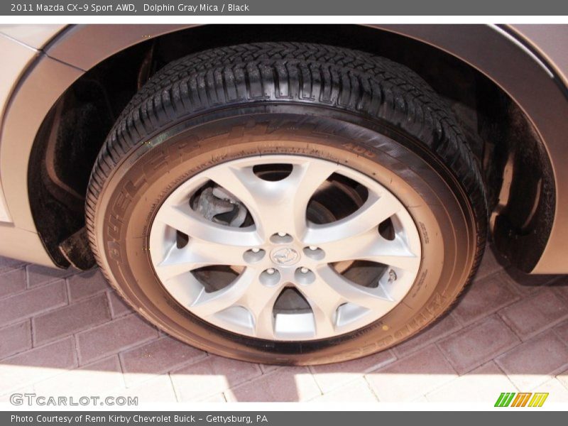 Dolphin Gray Mica / Black 2011 Mazda CX-9 Sport AWD