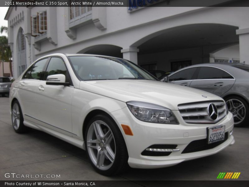 Arctic White / Almond/Mocha 2011 Mercedes-Benz C 350 Sport