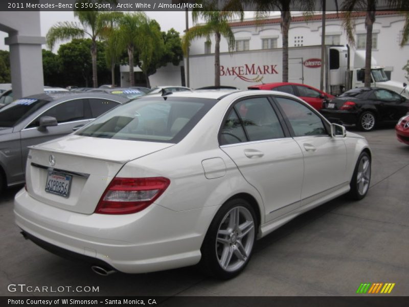 Arctic White / Almond/Mocha 2011 Mercedes-Benz C 350 Sport