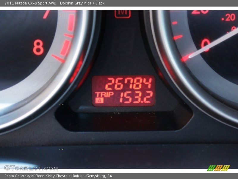 Dolphin Gray Mica / Black 2011 Mazda CX-9 Sport AWD