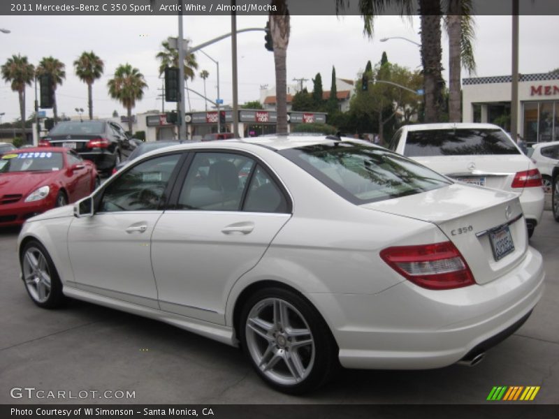Arctic White / Almond/Mocha 2011 Mercedes-Benz C 350 Sport