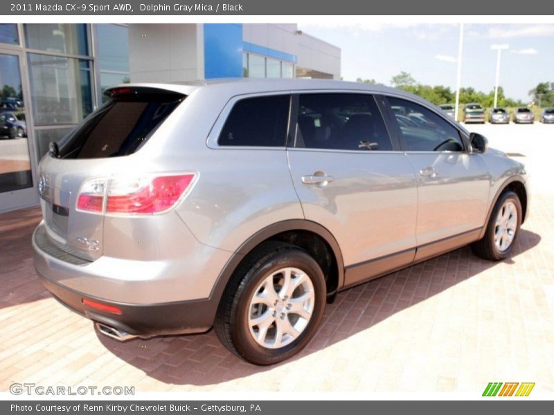 Dolphin Gray Mica / Black 2011 Mazda CX-9 Sport AWD