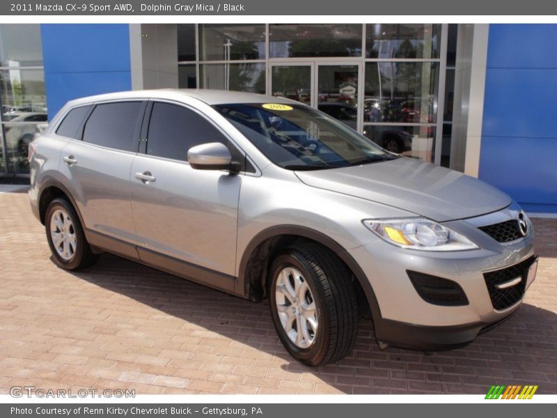 Dolphin Gray Mica / Black 2011 Mazda CX-9 Sport AWD