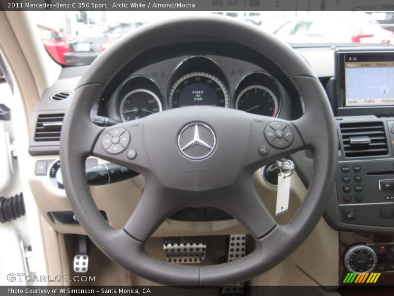 Arctic White / Almond/Mocha 2011 Mercedes-Benz C 350 Sport