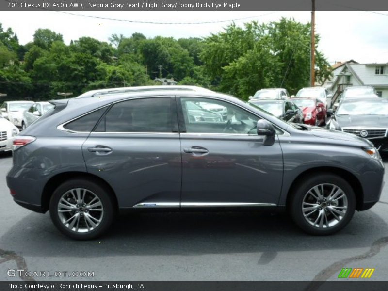 Nebula Gray Pearl / Light Gray/Ebony Birds Eye Maple 2013 Lexus RX 450h AWD