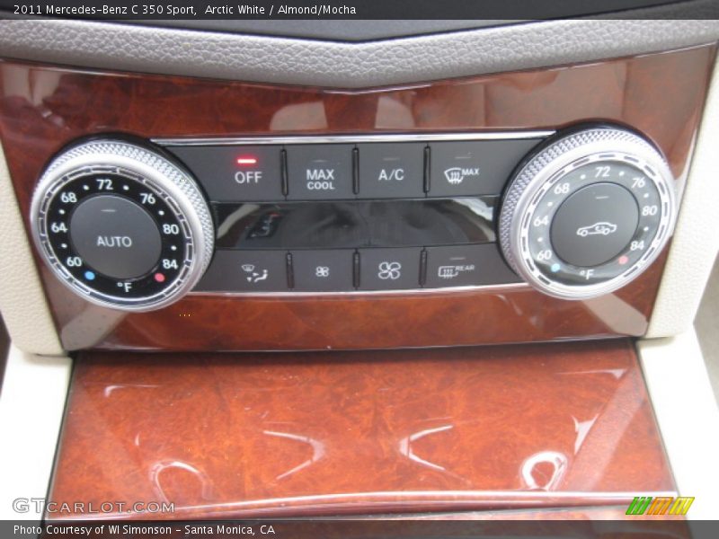 Arctic White / Almond/Mocha 2011 Mercedes-Benz C 350 Sport