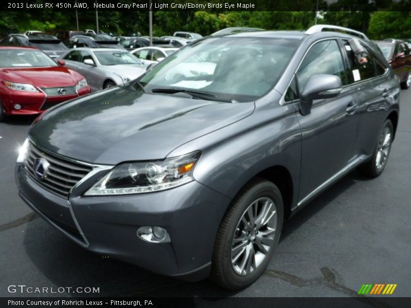Nebula Gray Pearl / Light Gray/Ebony Birds Eye Maple 2013 Lexus RX 450h AWD
