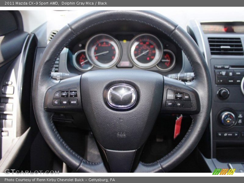 Dolphin Gray Mica / Black 2011 Mazda CX-9 Sport AWD