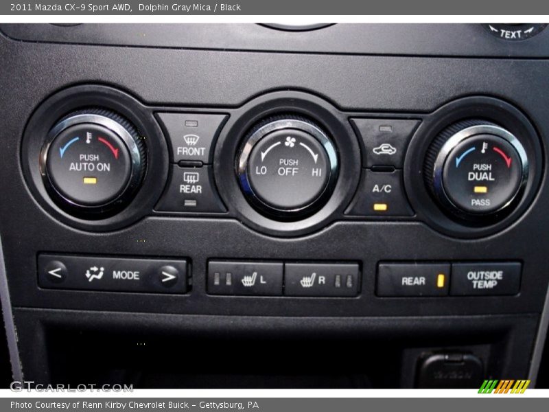 Controls of 2011 CX-9 Sport AWD
