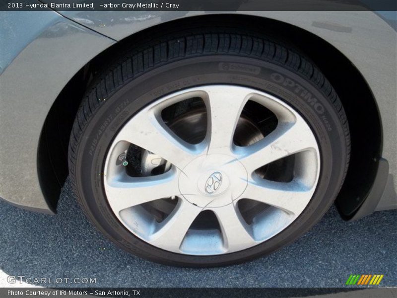 Harbor Gray Metallic / Gray 2013 Hyundai Elantra Limited