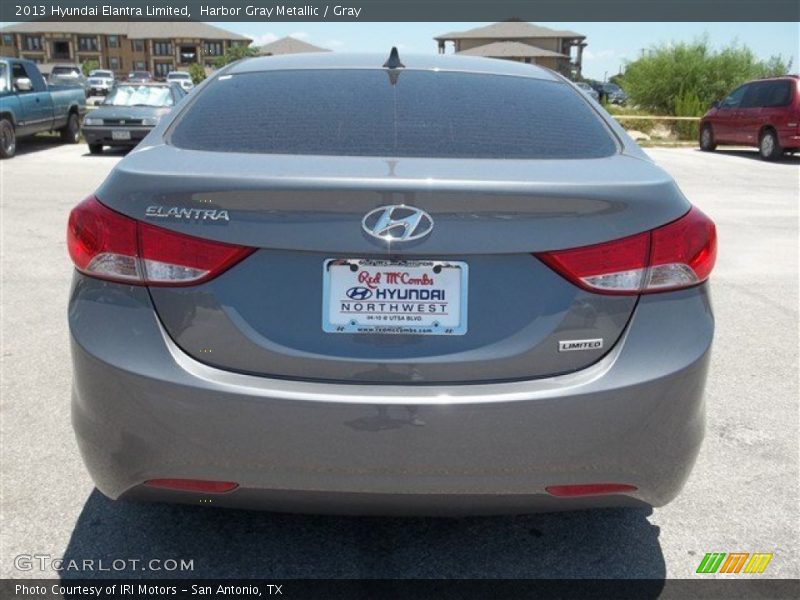 Harbor Gray Metallic / Gray 2013 Hyundai Elantra Limited