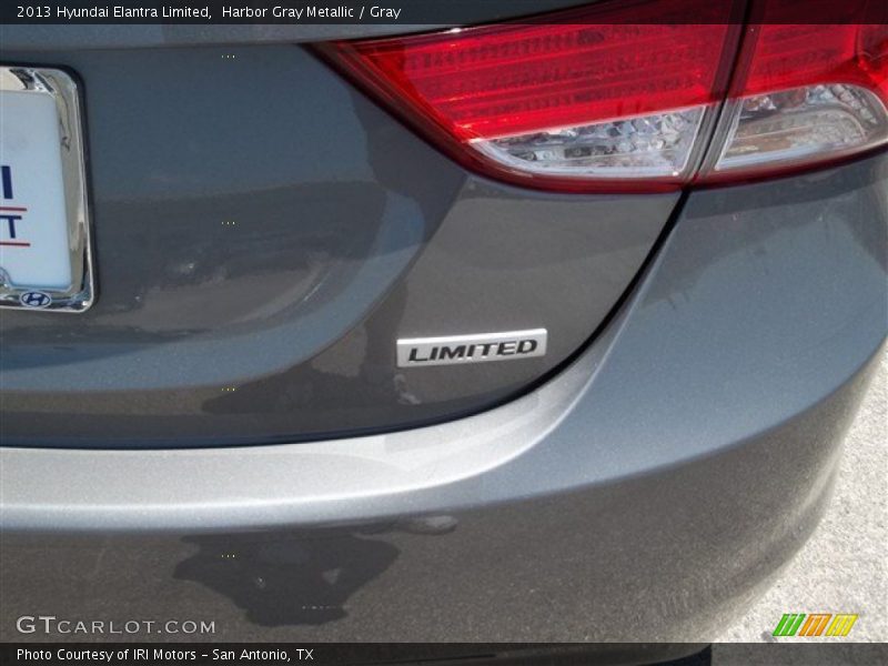 Harbor Gray Metallic / Gray 2013 Hyundai Elantra Limited