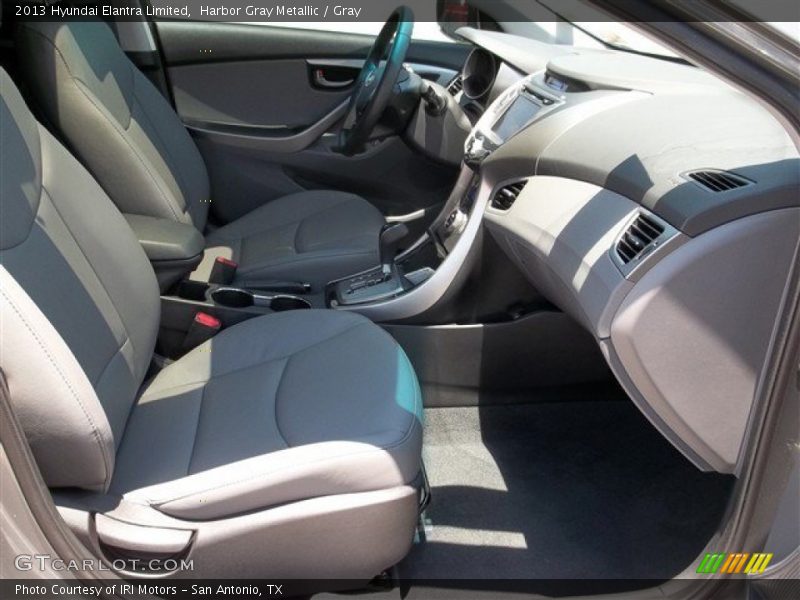 Harbor Gray Metallic / Gray 2013 Hyundai Elantra Limited