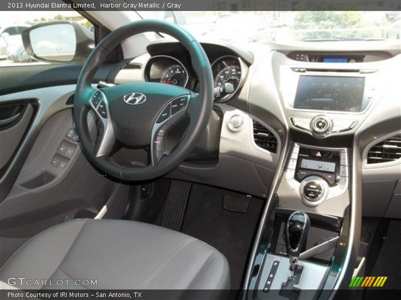 Harbor Gray Metallic / Gray 2013 Hyundai Elantra Limited