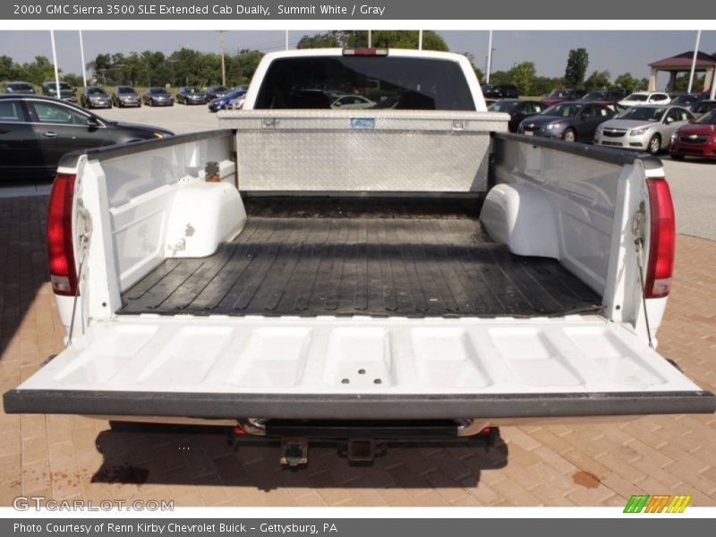 Summit White / Gray 2000 GMC Sierra 3500 SLE Extended Cab Dually