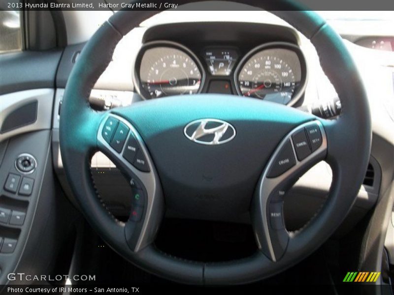 Harbor Gray Metallic / Gray 2013 Hyundai Elantra Limited