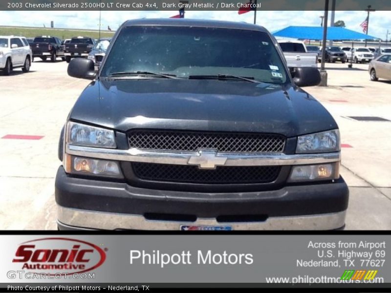 Dark Gray Metallic / Dark Charcoal 2003 Chevrolet Silverado 2500HD LT Crew Cab 4x4