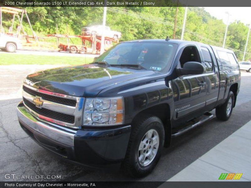Dark Blue Metallic / Ebony 2008 Chevrolet Silverado 1500 LT Extended Cab 4x4