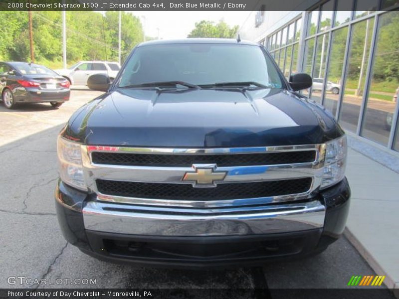 Dark Blue Metallic / Ebony 2008 Chevrolet Silverado 1500 LT Extended Cab 4x4