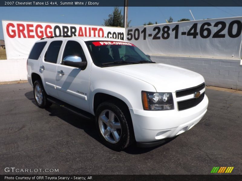 Summit White / Ebony 2007 Chevrolet Tahoe LS 4x4